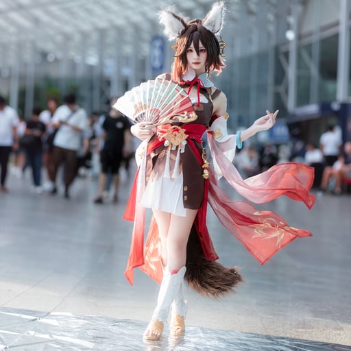 衣服飘动