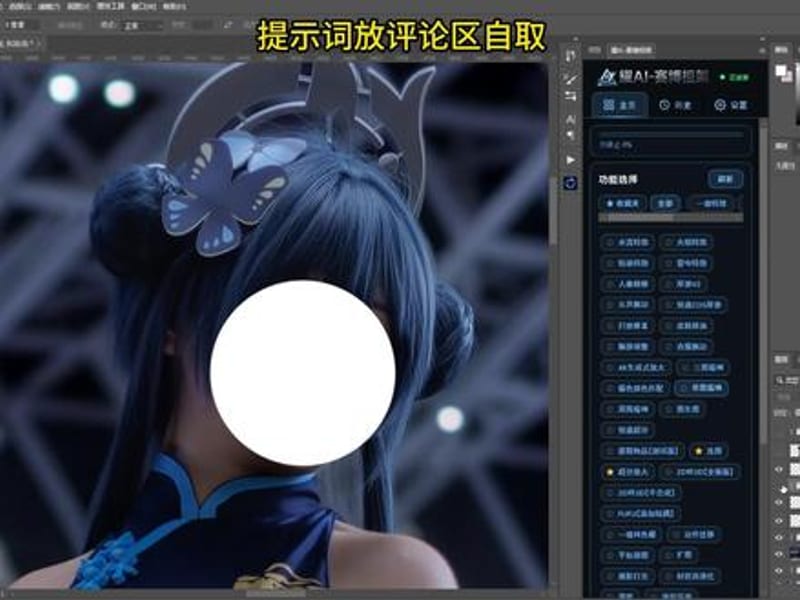 单图编辑-优化角色假发提示词